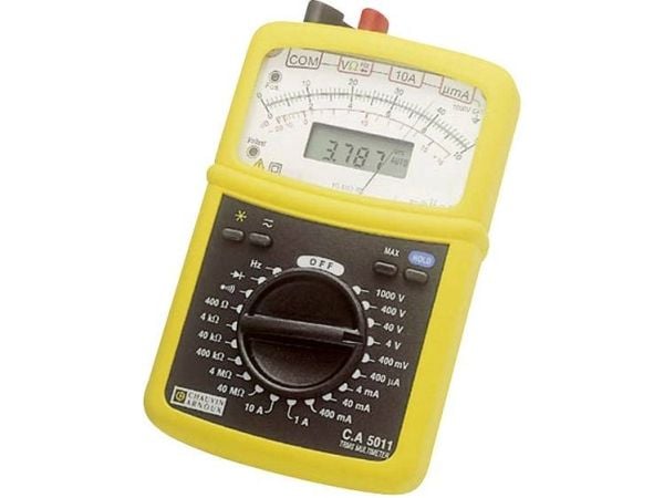 Chauvin Arnoux P01196311E Hånd-multimeter Analog, digital CAT IV 600 V, CAT III 1000 V Visning (antal): 4000