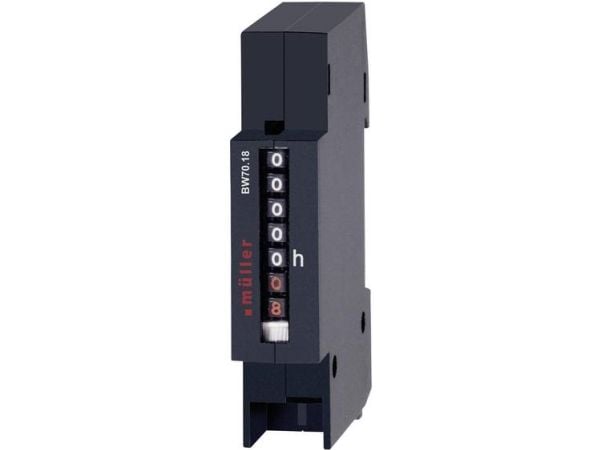 Müller BG 70.18 12-48V DC driftstidsmåler rulletellverk