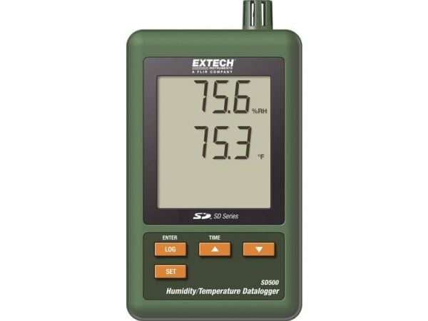 Extech SD500 -monitietologgeri Mitattava muuttuja Lämpötila, kosteus 0-50 °C 10-90 % rH (SD500)