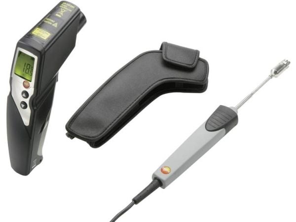 testo 830 T4 sett infrarødt termometer optikk 30:1 -30 til +400 °C kontaktmåling