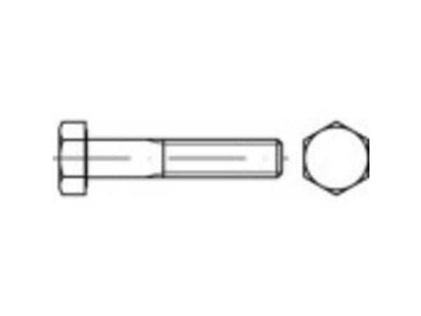 TOOLCRAFT 133518 sekskantskrue M14 110 mm utvendig sekskant DIN 960 stål 50 stk