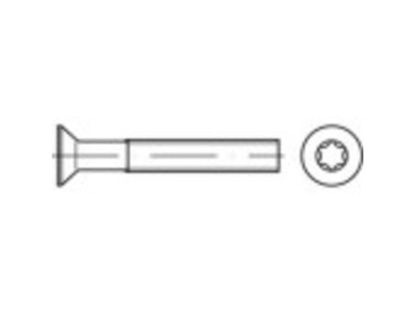 TOOLCRAFT 134578 forsænkningsskruer M3 25 mm T-profil DIN 965 stål galvanisert (2000 stk.)