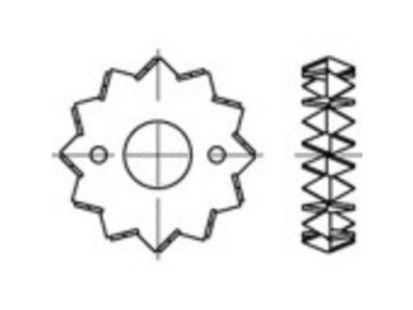 TOOLCRAFT Teräslevy kuumasinkitty 135728 200 kpl