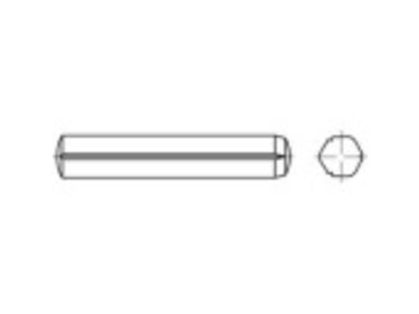 TOOLCRAFT sylinderspiker (Ø x L) 2,5 mm x 12 mm | stål 250 stk