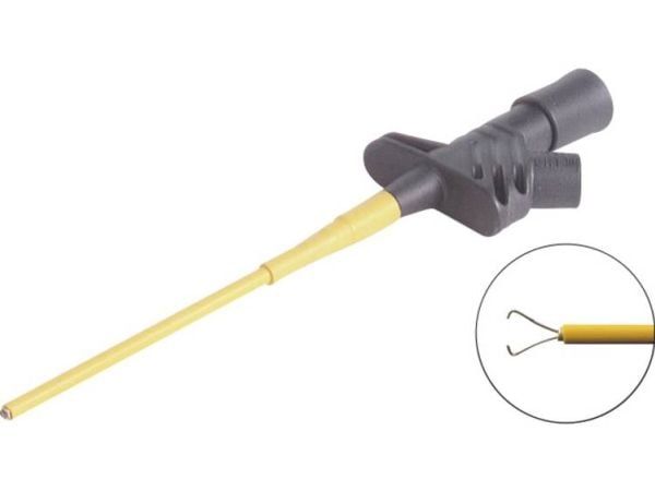 Hirschmann 972306100, Testsond, Svart, Orange, mässing, Nickel, Polybutylentereftalat (PBT), Stål, CAT III, IEC61010, -25 - 80 ° C