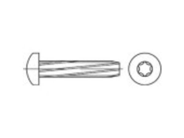 TOOLCRAFT plateskruer M6 16 mm T-profil DIN 7516 stål galvanisert (500 stk.)
