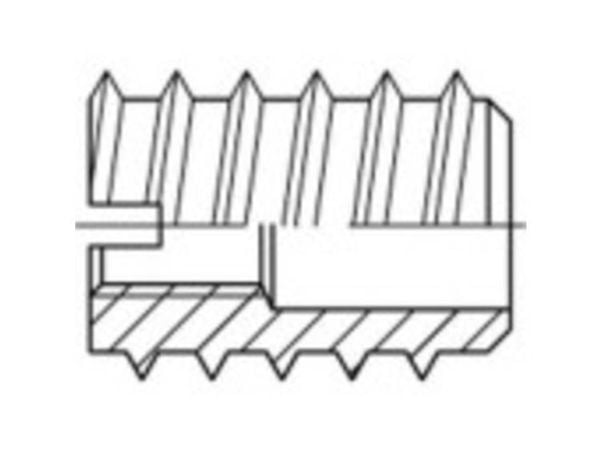 TOOLCRAFT 144021 innskruningsmutter M4 10 mm stål 100 stk