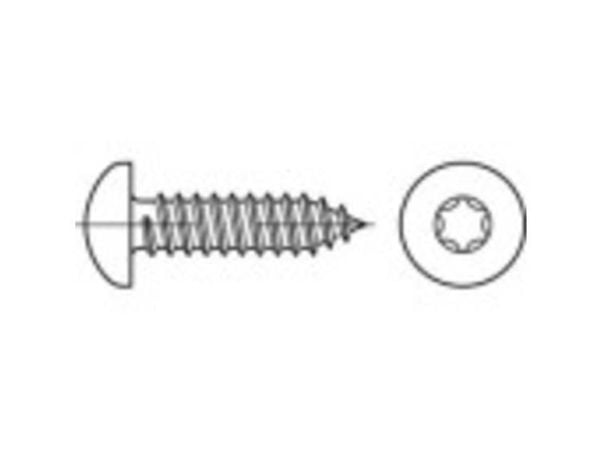 TOOLCRAFT 145136 linseskruer 3,5 mm 22 mm T-profil DIN 7981 stål galvanisert 1000 stk