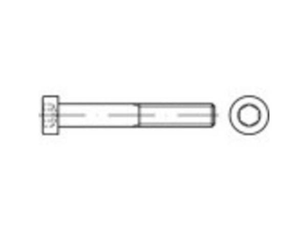 TOOLCRAFT 145486 sylinderskruer M6 20 mm innvendig sekskant DIN 7984 stål 500 stk