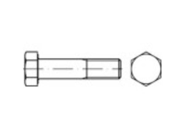 TOOLCRAFT unbrakoskruer M16 80 mm utvendig sekskant DIN 7990 stål, varmforsinket, 25 stk.