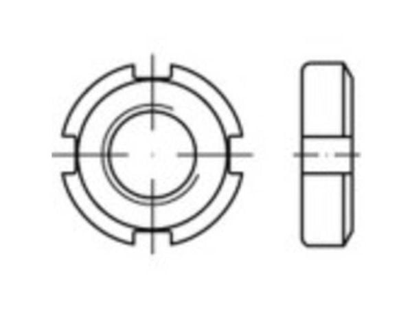 TOOLCRAFT 147137 låsemuttere M16 DIN 70852 stål 25 stk