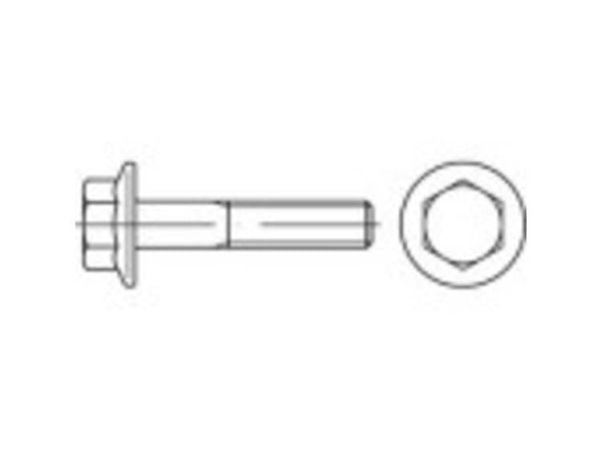 TOOLCRAFT 148389 sekskantskruer med flens M16 45 mm utvendig sekskant, stål sinklamell-belagte, 50 stk