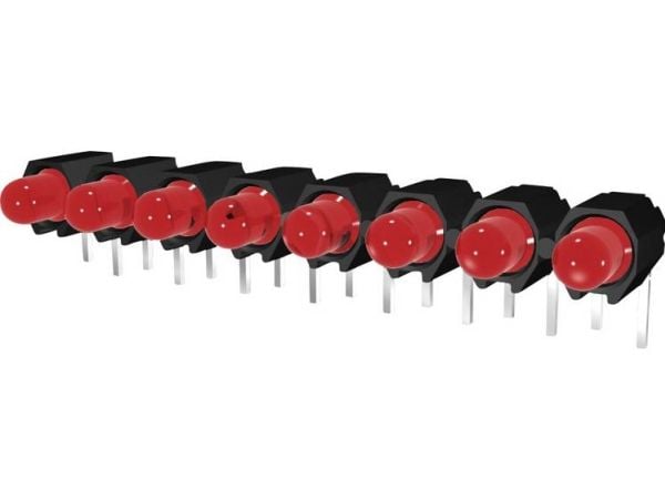 Signal Construct DUHS35820 LED-bånd 8x rød (L x B x H) 40 x 4,8 x 9,1 mm