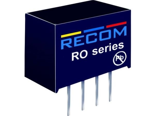 Recom International RO-1212S/P DC/DC-omvandlare 1 W 12 V 83 mA (RO-1212S/P)