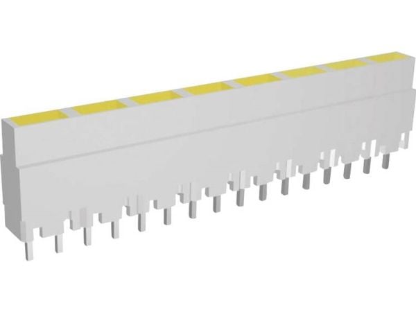 Signal Construct ZALW 081 LED-lisse 8x gul 40.8 x 3.7 x 9 mm