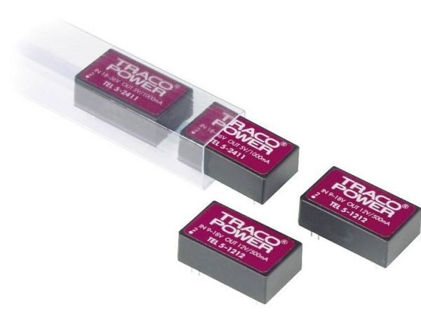 Traco Power TEL 5-2422, 20,3 mm, 10,2 mm, 31,8 mm, 16,9 g, 6 W, 18-36 V