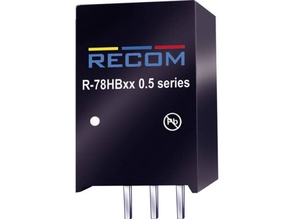 Recom International R-78HB5.0-0.5 DC/DC-muunnin SIP3 DC/DC-muunnin SIP3