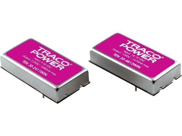 TracoPower TEN 30-2413WIN DC/DC-muunnin, piirilevy 24 V/DC 15 V/DC 2 A 30 W Lähtöjen määrä: 1 x