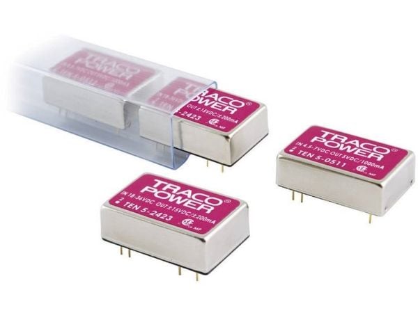 Traco Power TEN 5-1212, 20,3 mm, 10,2 mm, 31,8 mm, 17 g, 6 W, 9-18 V