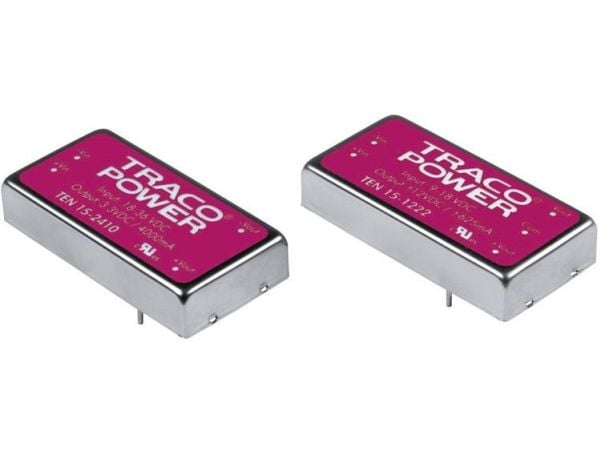 Traco Power TEN 15-2412, 25,4 mm, 10,2 mm, 50,8 mm, 30 g, 15 W, 18-36 V