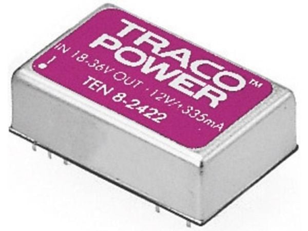 Traco Power TEN 8-1223, 20,3 mm, 10,2 mm, 31,8 mm, 18 g, 8 W, 9-18 V