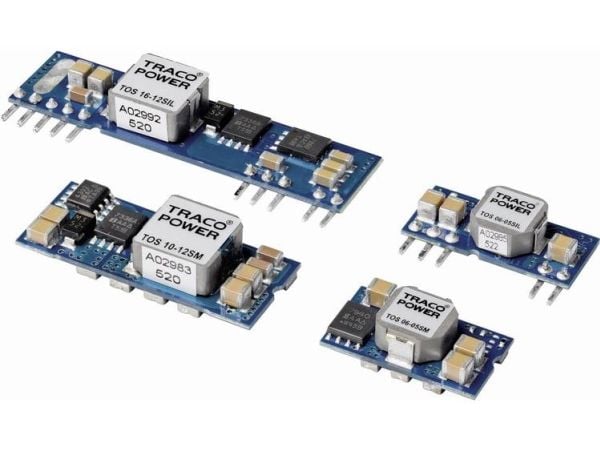 TracoPower TOS 06-12SIL DC/DC-muunnin, piirilevy 5 V/DC 6 A Lähtöjen määrä: 1 x