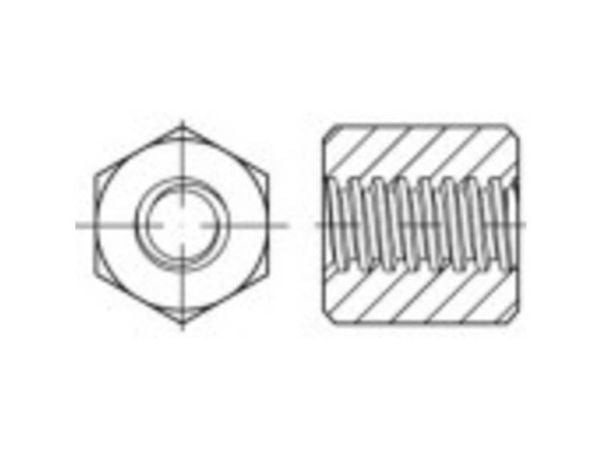 TOOLCRAFT 158212 sekstang-trapesmuttere 16 mm stål 1 stk