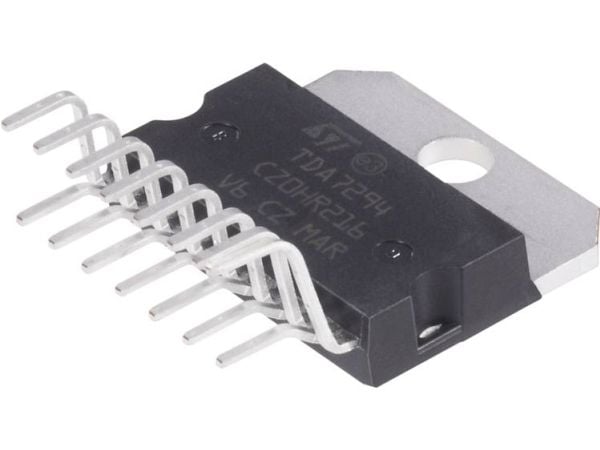STMicroelectronics TDA7294V linjärt IC - ljudförstärkare 1-kanal (mono) Klass AB Multiwatt-15