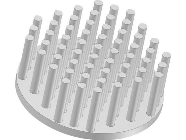 Fischer Elektronik ICK S R 50 x 20 nastallinen jäähdytyselementti 8,55 K/W (Ø x H) 50 mm x 20 mm