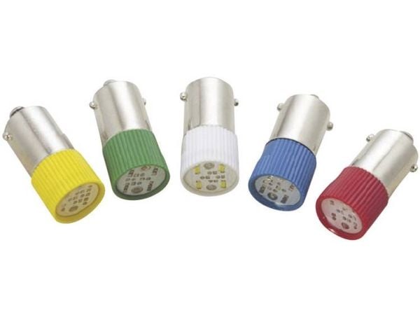 Barthelme 70113072 LED-signallampa blå BA9s 24 V/DC, 24 V/AC 0,6 lm