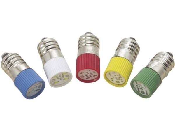 Barthelme 70113378 LED-signallampe hvit E10 24 V/DC, 24 V/AC 3,8 lm