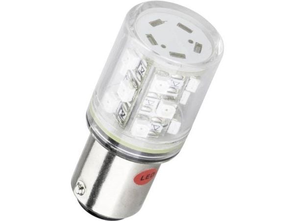 Barthelme LED-diodi BA15d Valkoinen 24 V/DC, 24 V/AC 42 lm 52190215 Barthelme LED-diodi BA15d Valkoinen 24 V/DC, 24 V/AC 42 lm 52190215