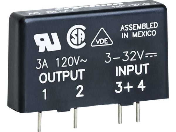 Crydom halvlederrelé MP240D4 4 A koblingsspenning (max.): 280 V/AC veksel ved nullspenning, 1 stk