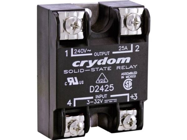 Crydom halvlederrelé H12WD4890 90 A Koblingsspenning (maks.): 660 V/AC Veksling ved nullspenning 1 stk