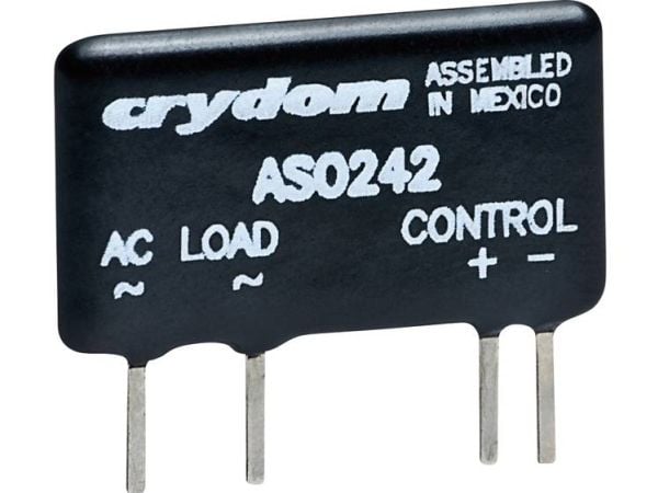Crydom halvlederrelé ASO242, 2 A koblingsspenning (maks.): 280 V AC, kobling ved nullspenning, 1 stk
