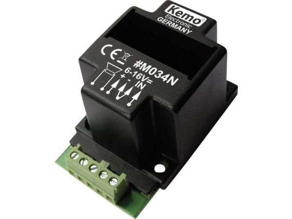 Kemo M034N Monovahvistin Rakennusmoduuli 6 V/DC, 9 V/DC, 12 V/DC, 16 V/DC 40 W 4 Ω