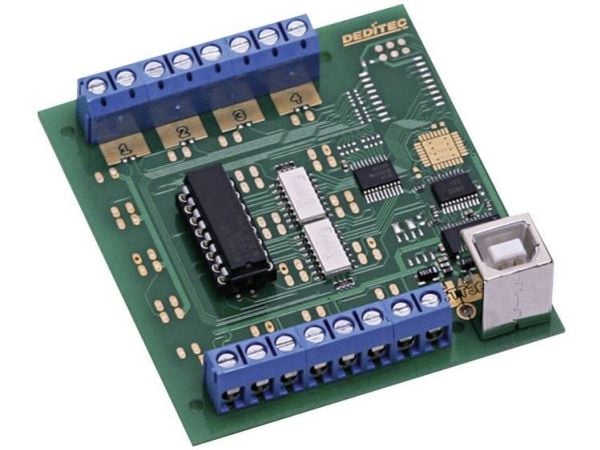 Deditec USB-OPTOIN-8_A USB-OPTOIN-8_A ingångsmodul USB, antal digitala ingångar: 8