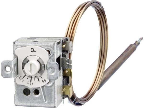 Jumo 602031/21 Sisäänrakennettu termostaatti 70 - 130 °C (L x S x K) 42 x 36 x 46 mm