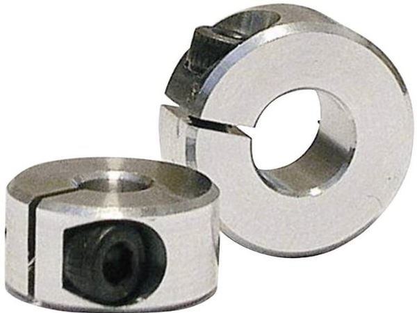 Klemringkobling for aksel: 4 mm utvendig diameter: 12 mm tykkelse: 6 mm M2.5 Modelcraft 1 par