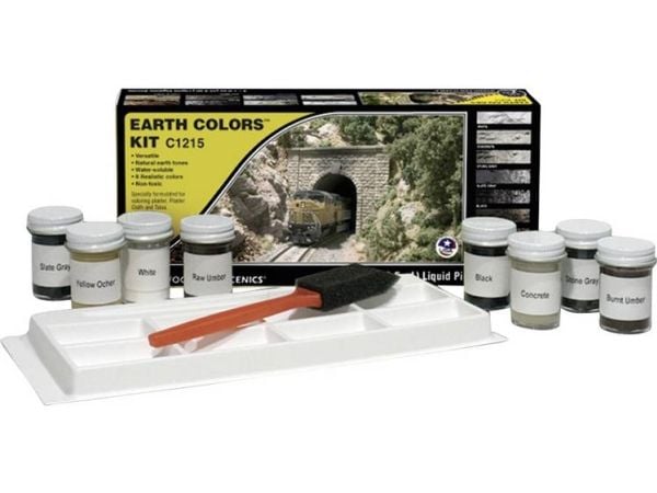 Woodland Scenics WC1215 modellbaneblandesett jordfarger (1 sett)