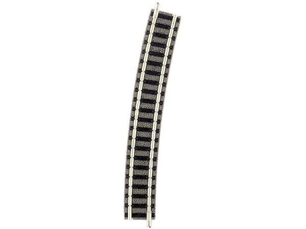 9136 N Fleischmann piccolo (med ballast) Bøyd spor 15° 430 mm