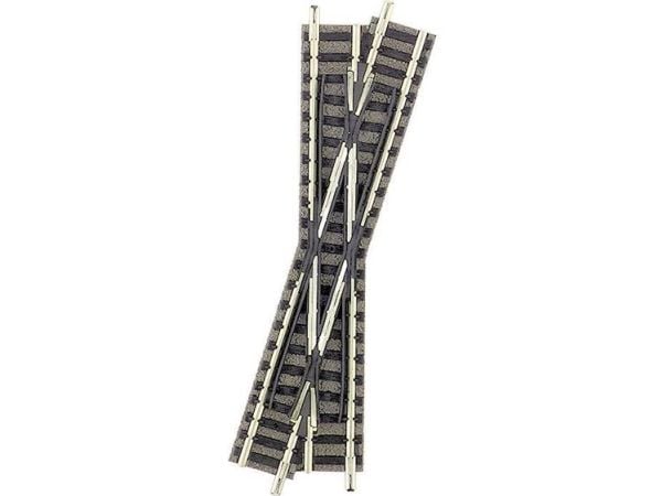 Fleischmann piccolo 9163 (med ballast) kryss, høyre 111 mm 15°