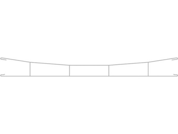 Viessmann Modelltechnik 4142 H0 kontaktledning H0 Fleischmann Profi spor, H0 RocoLine (uten ballast) 190,0 mm 5 stk