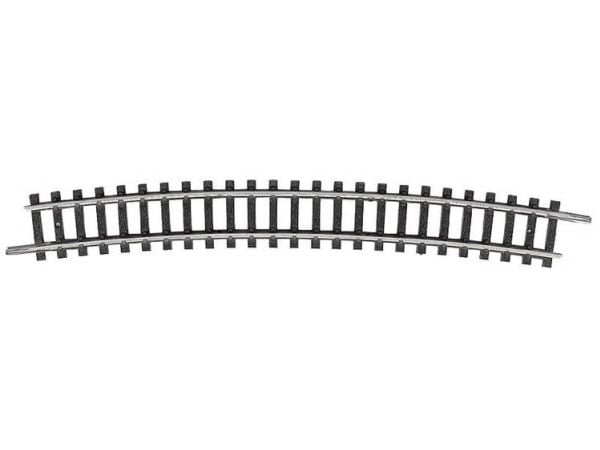 T14918 N Minitrix skinnestripe bøyd spor 15° 492,6 mm