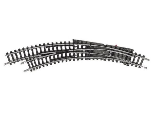 Minitrix T14956 N sporkurveveksler venstre 194,6 mm, 42° 194,6 mm / 228,2 mm