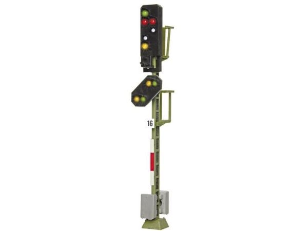Viessmann Modelltechnik 4016 H0 signalsystem med varsel-/utkjørselssignal ferdig modell DB