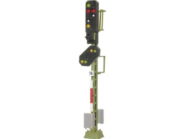 Viessmann Modelltechnik 4416 N lyssignal med faresignal, utkjørselssignal, ferdig modell DB