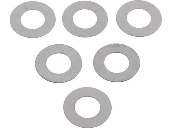 Stål trykk-/skive 6 mm, 12 mm, 0,2 mm 20 stk