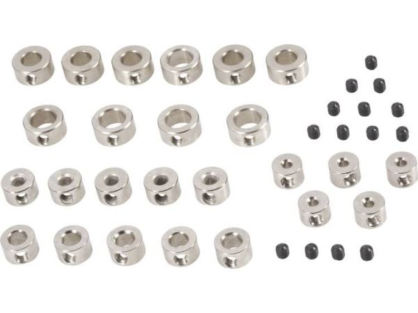 Modelcraft Kohdistusrengasvalikoima Sopii akselille: 2 mm, 3 mm, 4 mm, 5 mm, 6 mm Ulkohalkaisija: 7 mm, 8 mm, 8 mm, 8 mm, 10 mm, 10 mm Paksuus: 5 m...