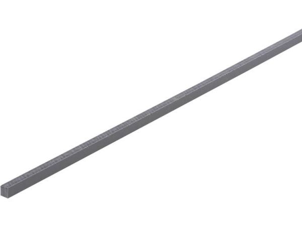 PVC firkantprofil (L x B x H) 500 x 5 x 5 mm 1 stk